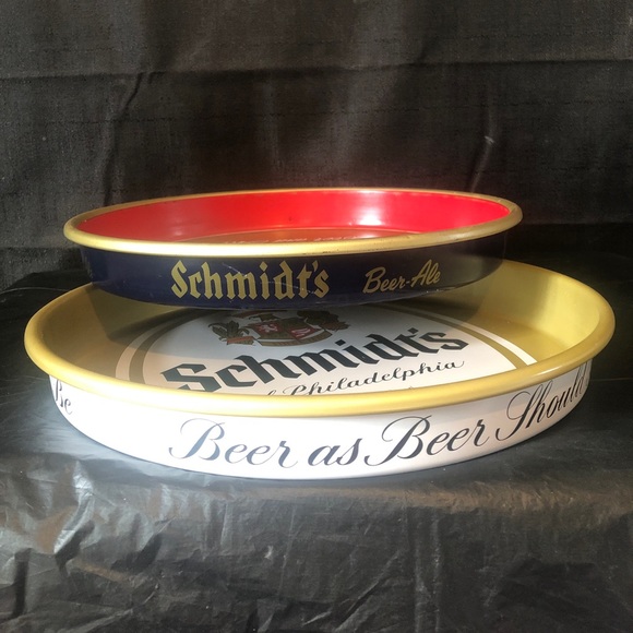 Schmidt’s of Philadelphia beer trays circa 1970 and Pabst Blue Ribbon tray - Picture 4 of 9